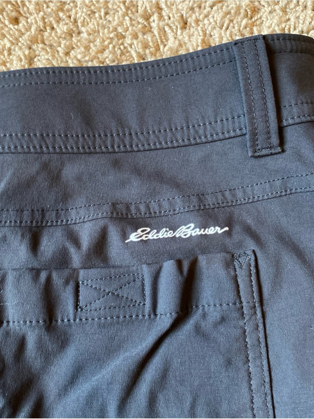 Eddie Bauer First Ascent Guide Pro Pants Mens 32x34 Black Outdoor Hiking Tech - Picture 9 of 10